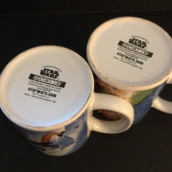 Set Of Two Star Wars Coffee Mugs Chewbacca and R2D2 12 ounce each - Picture 3 of 4